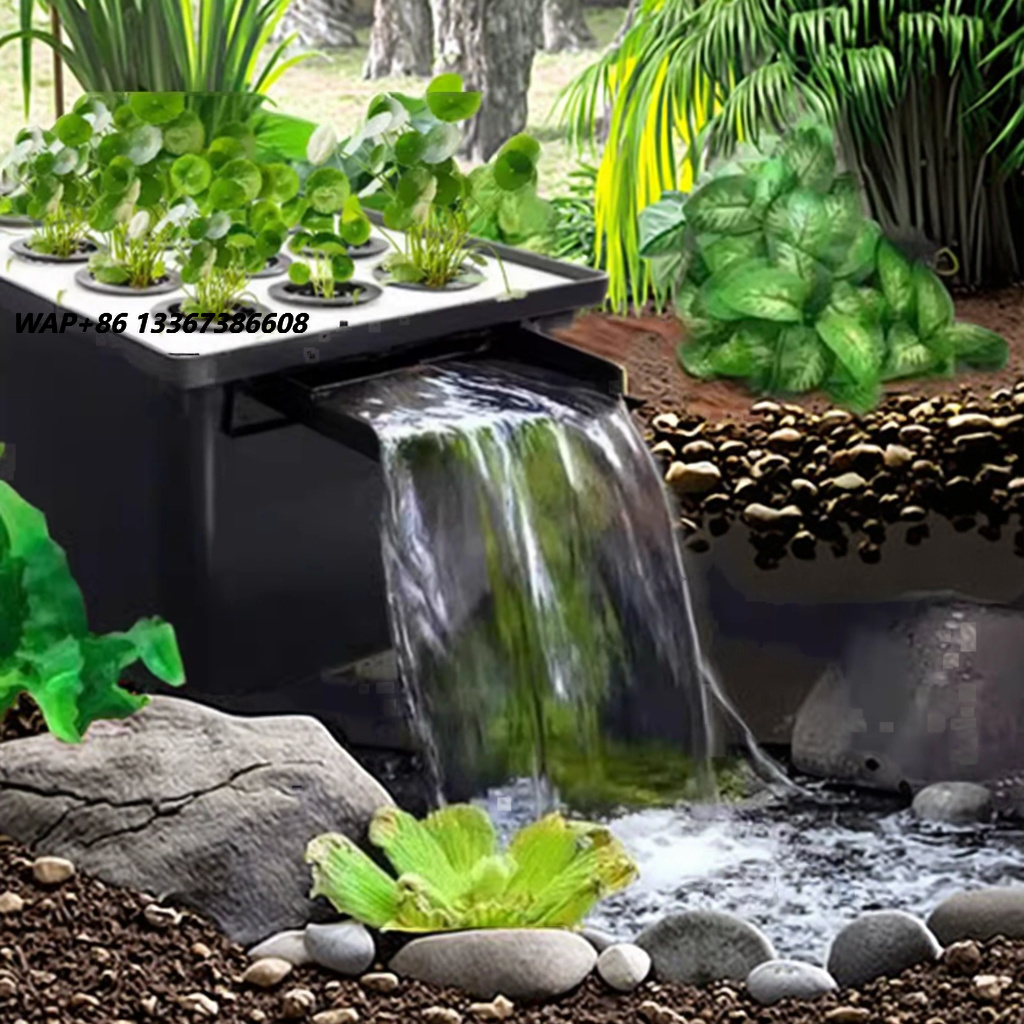 Aquarium Fish In Pond - Direkt vom Hersteller: Outdoor-Garten-Fischteich-Wasserfall-Filtrationssystem, Verstecktes Wasserfall-Filterkit,
