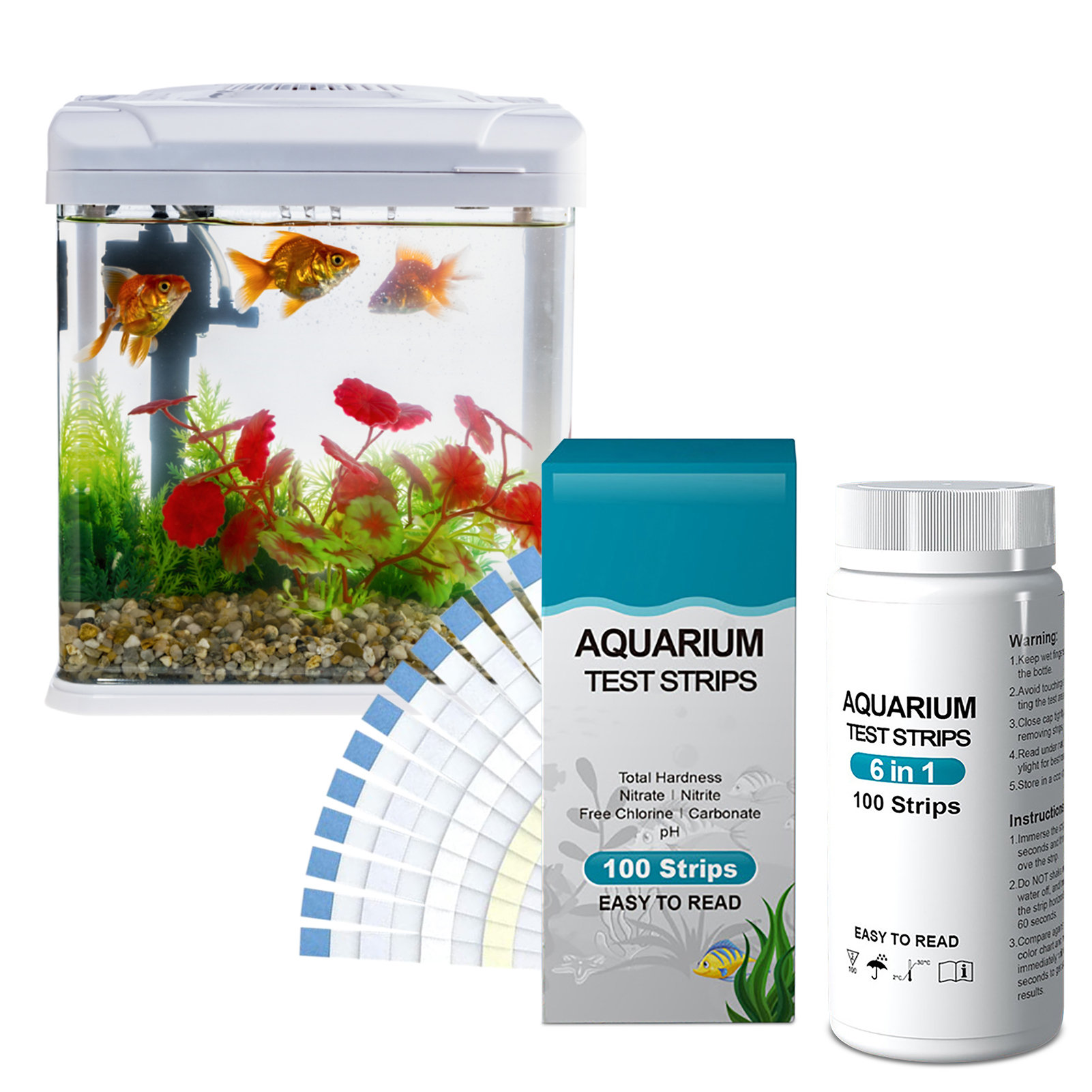 Aquarium Fish In Pond - 100 stücke 6-in-1 Wasser Qualität Test