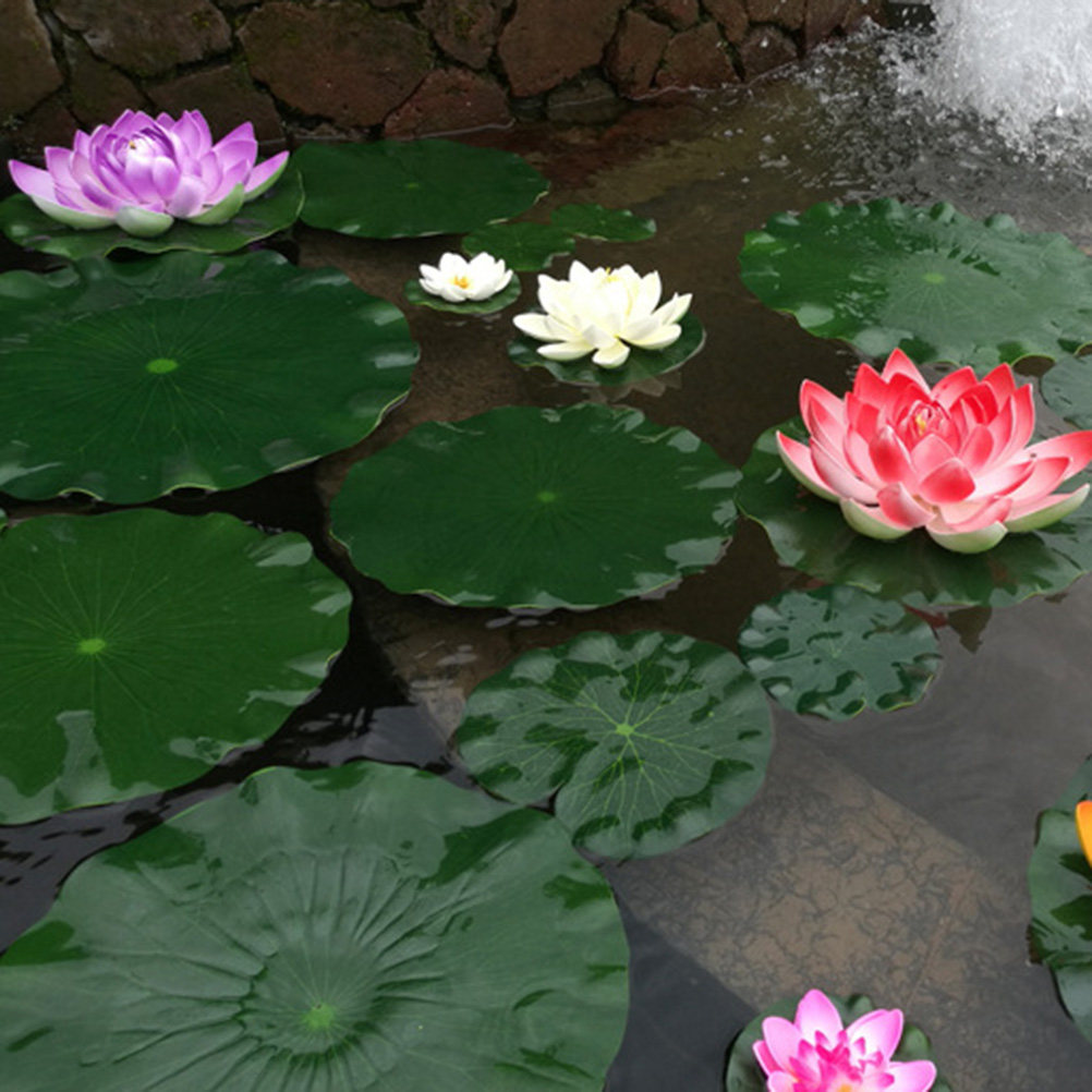 10 Stück Simulierte Lotusblätt – Aquarium Fish In Pond Bewertung und Preis