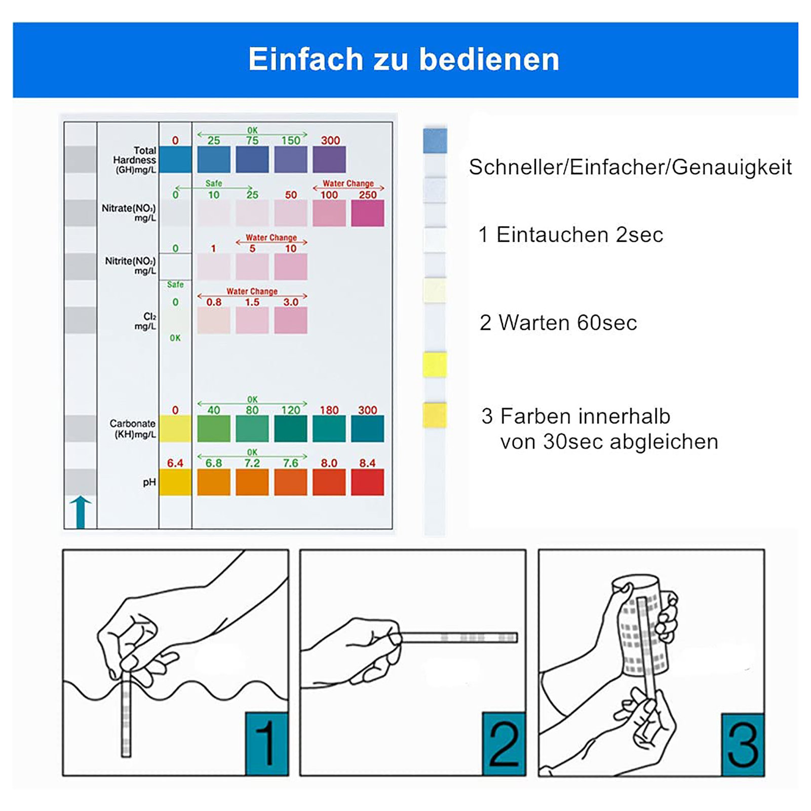 100 stücke 6-in-1 Wasser Quali – Aquarium Fish In Pond Bewertung und Preis